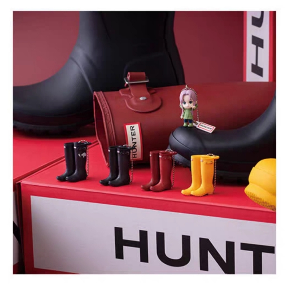 Miniature Red Hunters Rain Boot Keychain (New) Bag Charm Bandai, Doll Accessory